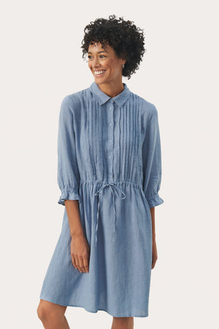 Part Two Sallie, Dress Faded Denim