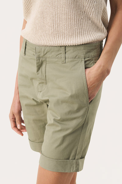 Part Two Hanijan Shorts, Vetiver Green