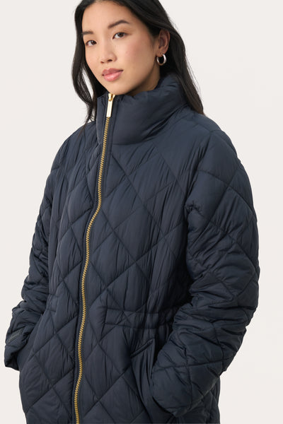 Part Two Cheas Puffa Coat, Dark Navy