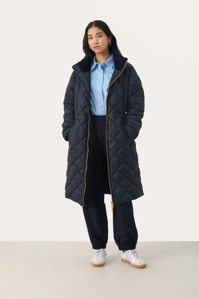 Part Two Cheas Puffa Coat, Dark Navy