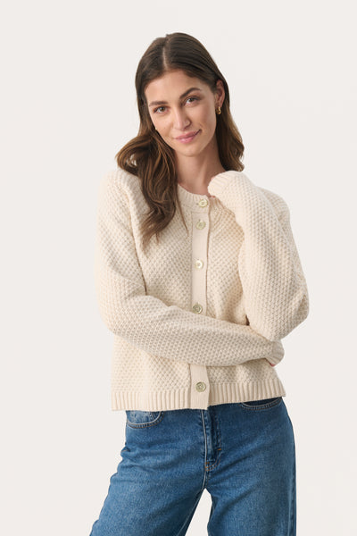 Part Two Leonida Cardigan, Cream