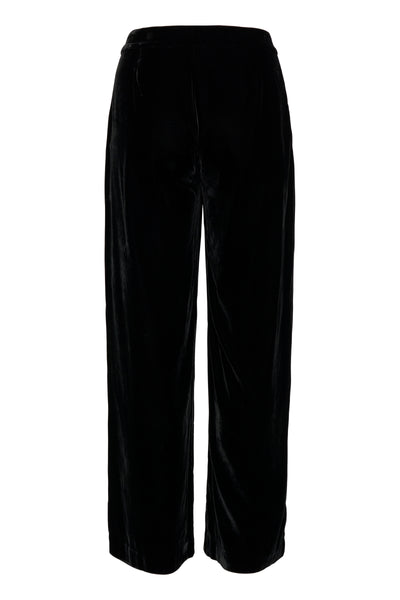 Part Two Ninnea Velvet Trousers, Black