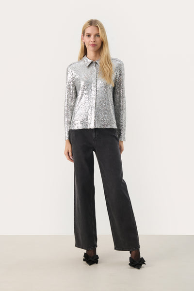 Part Two Mabelle Shirt, Silver