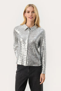 Part Two Mabelle Shirt, Silver