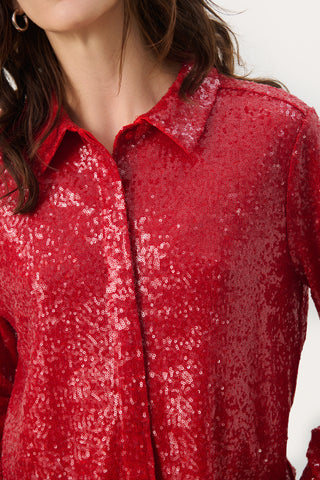 Part Two Mabelle Shirt, Salsa Red