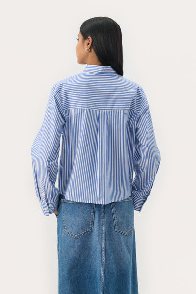 Part Two Pranvera Shirt, Amparo Blue Stripe