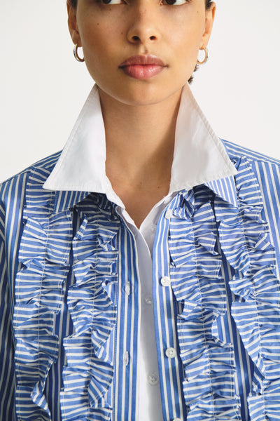 Part Two Pranvera Shirt, Amparo Blue Stripe