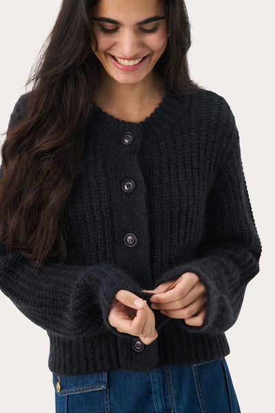 Part Two Pirette Cardigan, Dark Navy