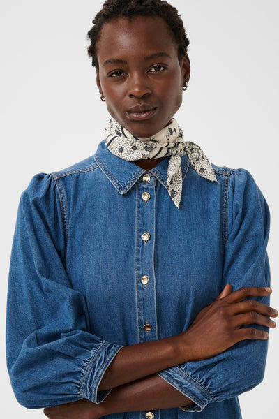 Part Two Phi Cotton Scarf, Whisper White