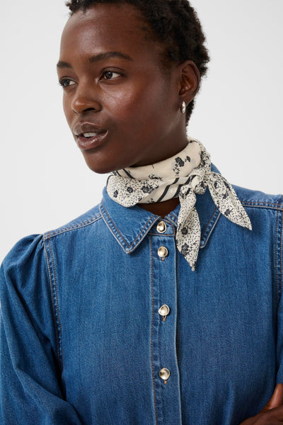 Part Two Phi Cotton Scarf, Whisper White