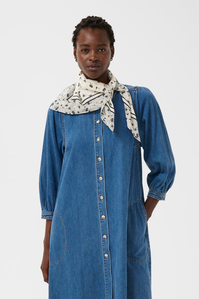 Part Two Phi Cotton Scarf, Whisper White