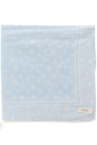 Part Two Phi Cotton Scarf, Heather Blue