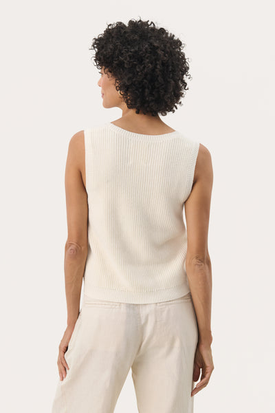 Part Two Nirmala Sleeveless Top, Eggnog