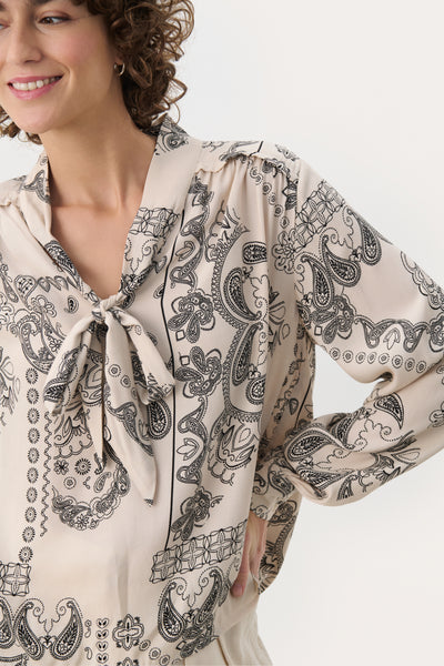 Part Two Najia Blouse, French Oak Paisley Print