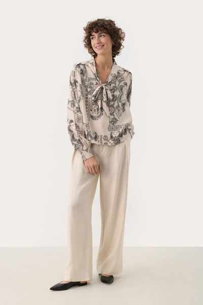 Part Two Najia Blouse, French Oak Paisley Print