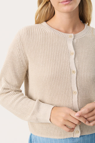 Part Two Gigia Linen Blend Cardigan, French Oak