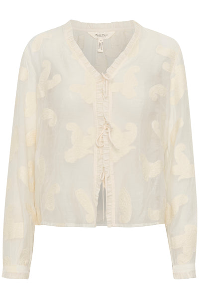 Part Two Rachelle Blouse, Eggnog