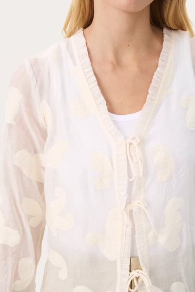 Part Two Rachelle Blouse, Eggnog