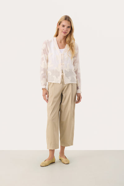 Part Two Rachelle Blouse, Eggnog