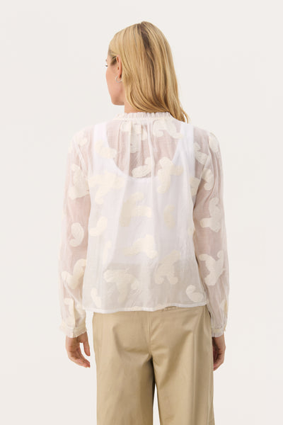 Part Two Rachelle Blouse, Eggnog
