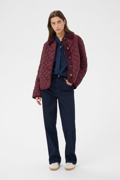 Part Two Safiya Short Jacket, Tawny Port
