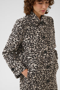 Part Two Suzy Leopard Print Wool Coat