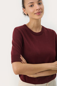 Part Two Natanya Wool Knitwear, Tawny Port