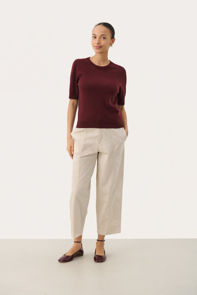 Part Two Natanya Wool Knitwear, Tawny Port