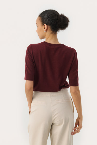 Part Two Natanya Wool Knitwear, Tawny Port