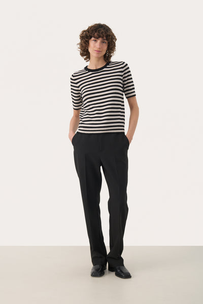 Part Two Natanya Wool Knitwear, Natural Stripe