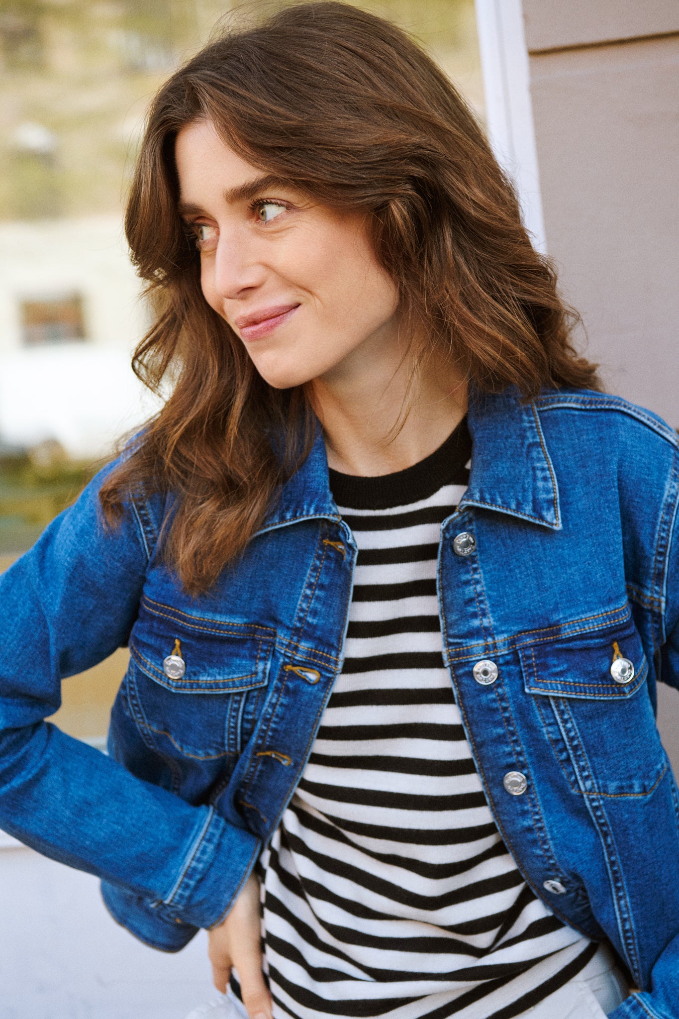 Part Two Natanya Wool Knitwear, Natural Stripe