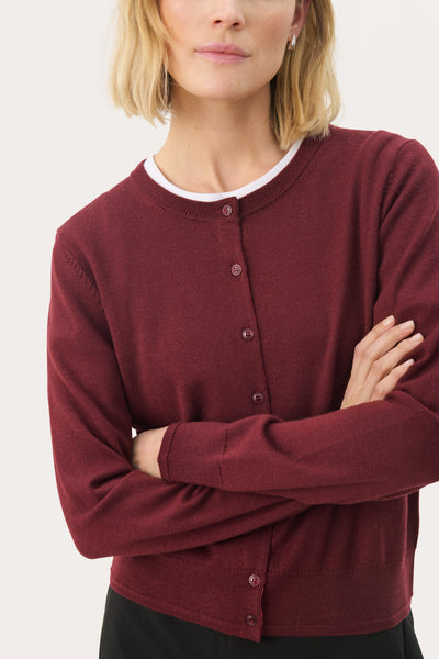 Part Two Natanya Wool Knitwear, Tawny Port