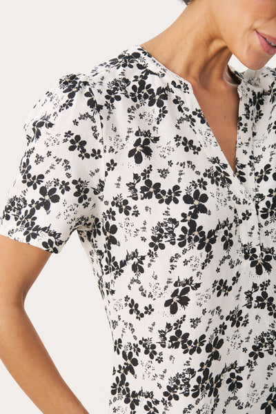 Part Two Aminase Dress, Black Floral Print