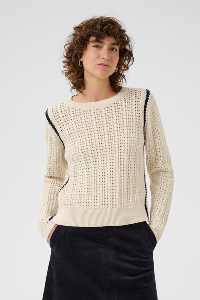 Part Two Selenia Knitwear, Whitecap Grey/ Dark