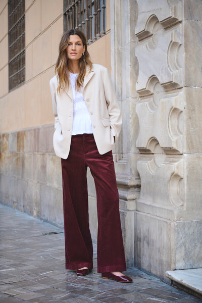Part Two Clarissi Corduroy Trousers, Dark Navy