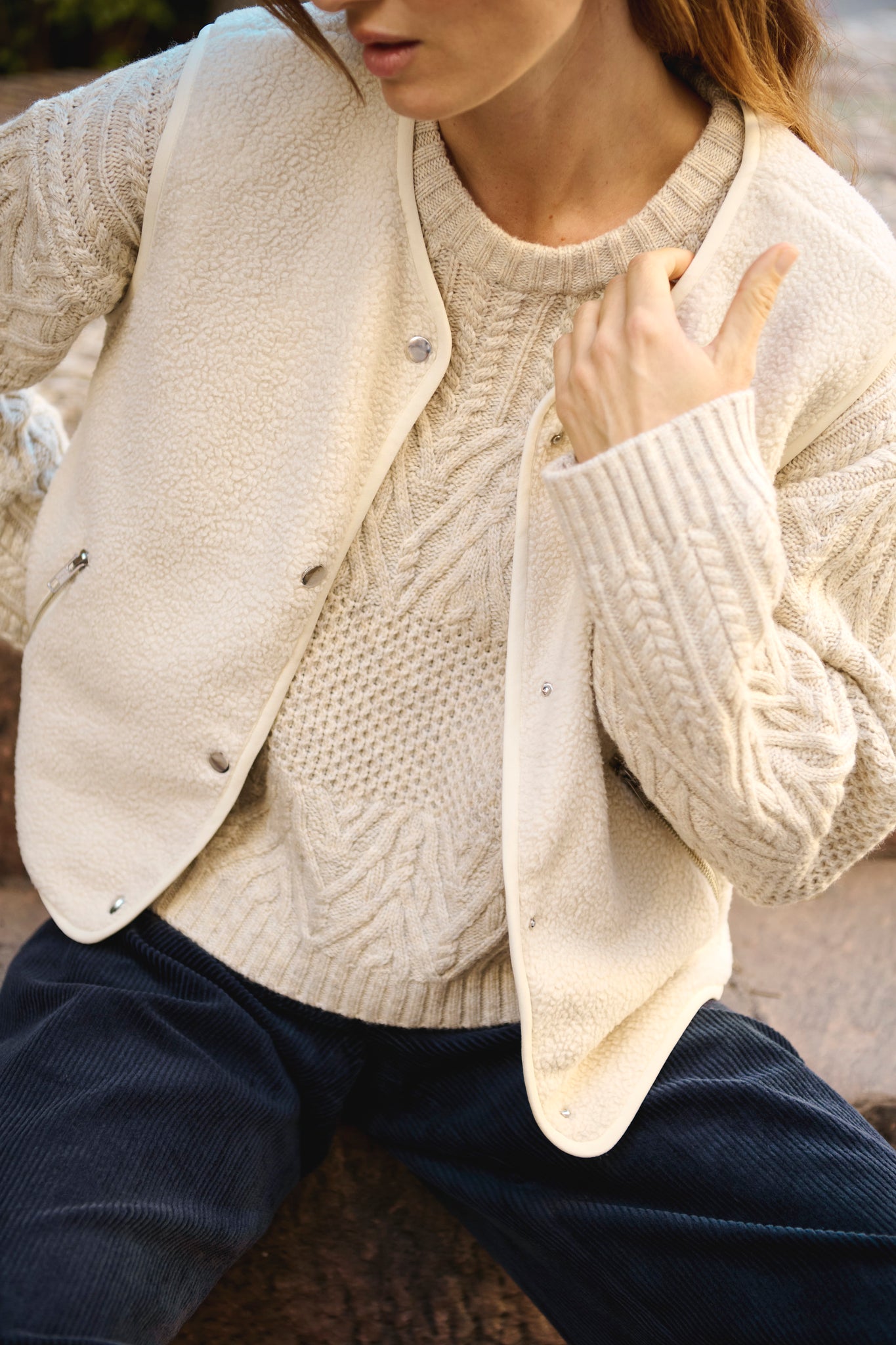 Part Two Signy Waistcoat, Oatmeal