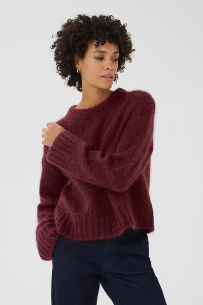 Part Two Sille Pullover, Tawny Port