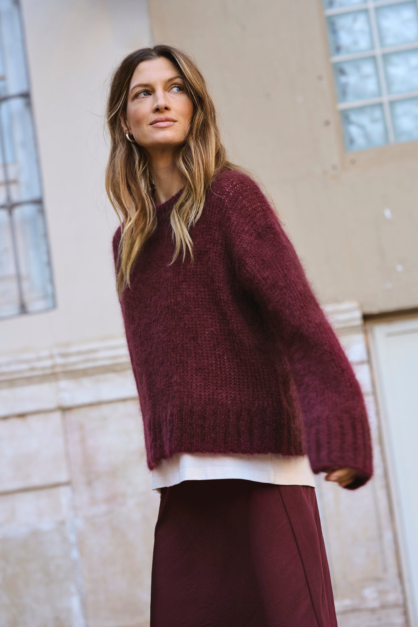 Part Two Sille Pullover, Tawny Port