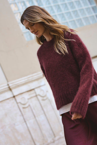 Part Two Sille Pullover, Tawny Port