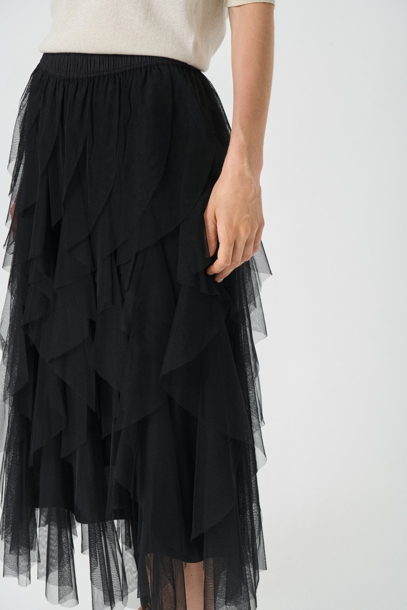 Part Two Svanhild Skirt, Black Tulle