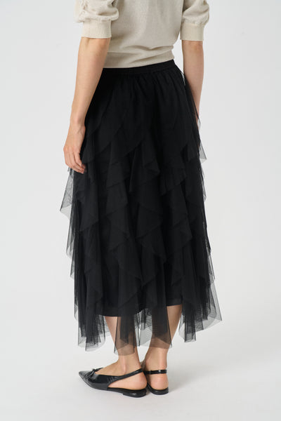 Part Two Svanhild Skirt, Black Tulle