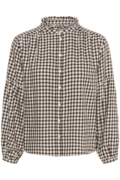 Part Two Samilla Shirt, Garnache Mini Check