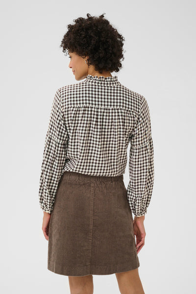 Part Two Samilla Shirt, Garnache Mini Check