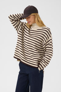 Part Two Lilye Knitwear, French Oak and Ganache Stripe