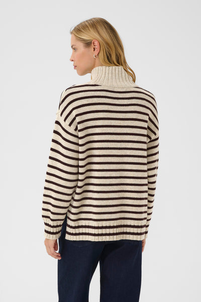 Part Two Lilye Knitwear, French Oak and Ganache Stripe