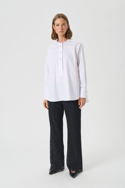 Part Two Vildana Long Cotton Shirt, Bright White