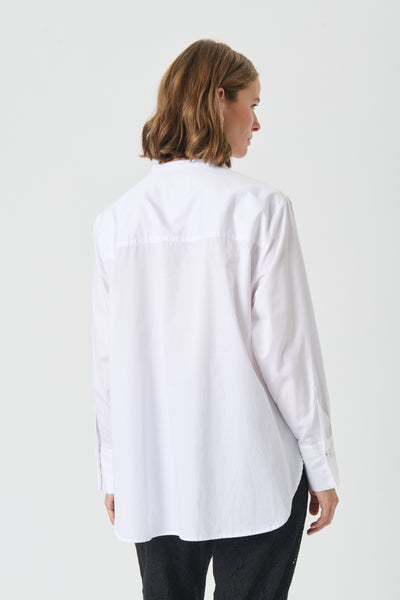 Part Two Vildana Long Cotton Shirt, Bright White