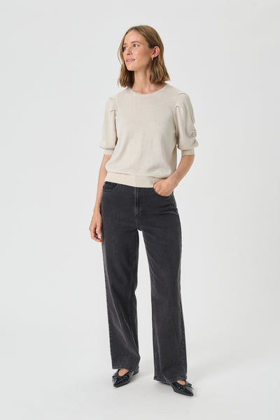 Part Two Varaia Knitwear, Whitecap Grey Lurex