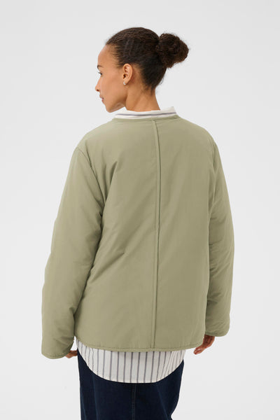 Part Two Yamina Jacket, Vetiver Green - Flax In Bloom