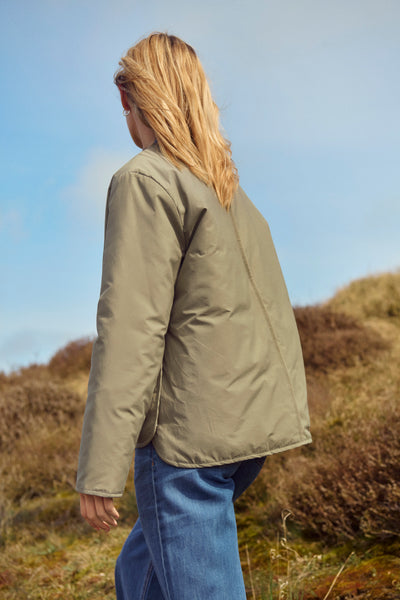 Part Two Yamina Jacket, Vetiver Green - Flax In Bloom